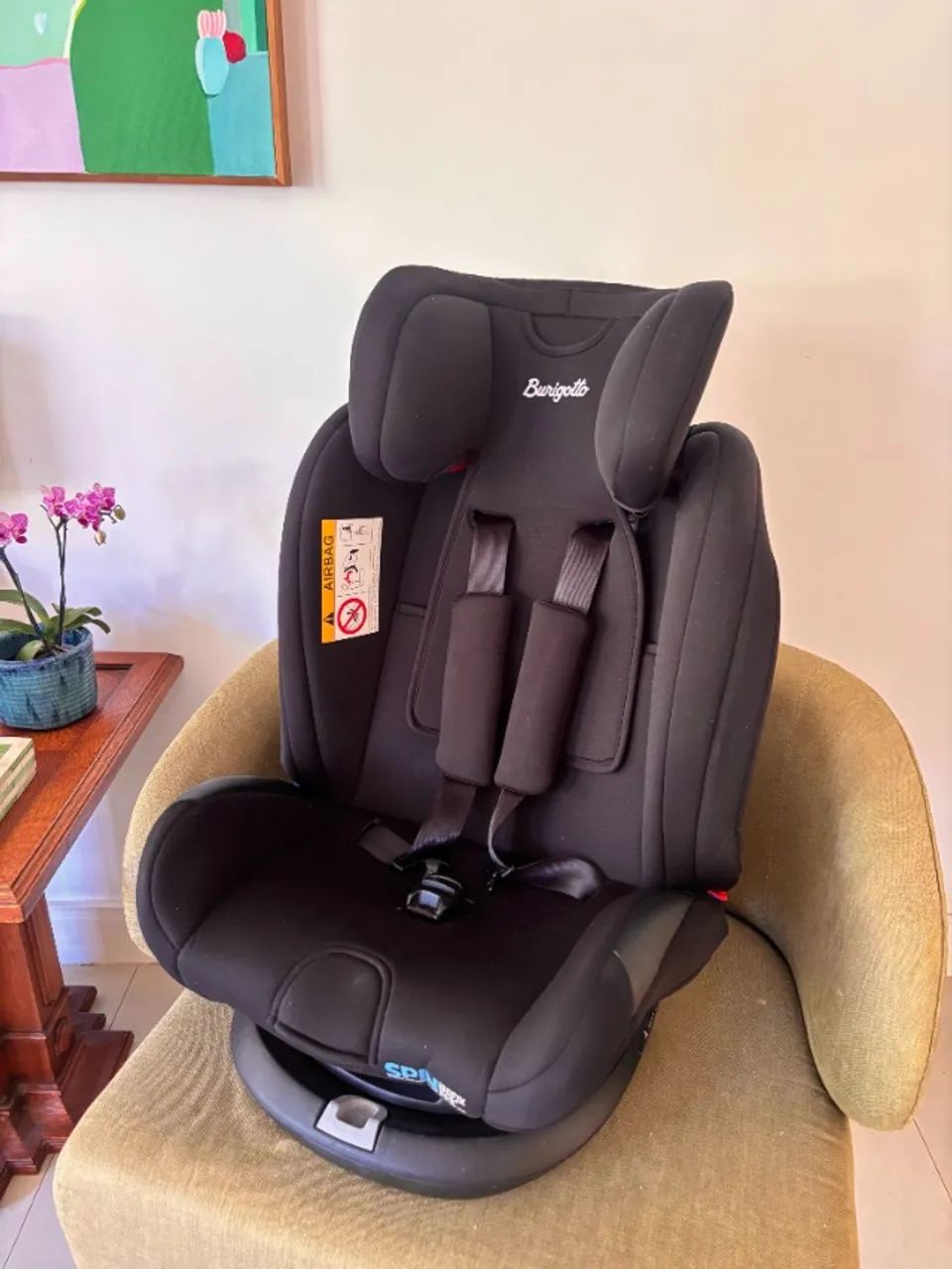 Cadeirinha para carro Burigotto Spin 360º Isofix com Side Protection