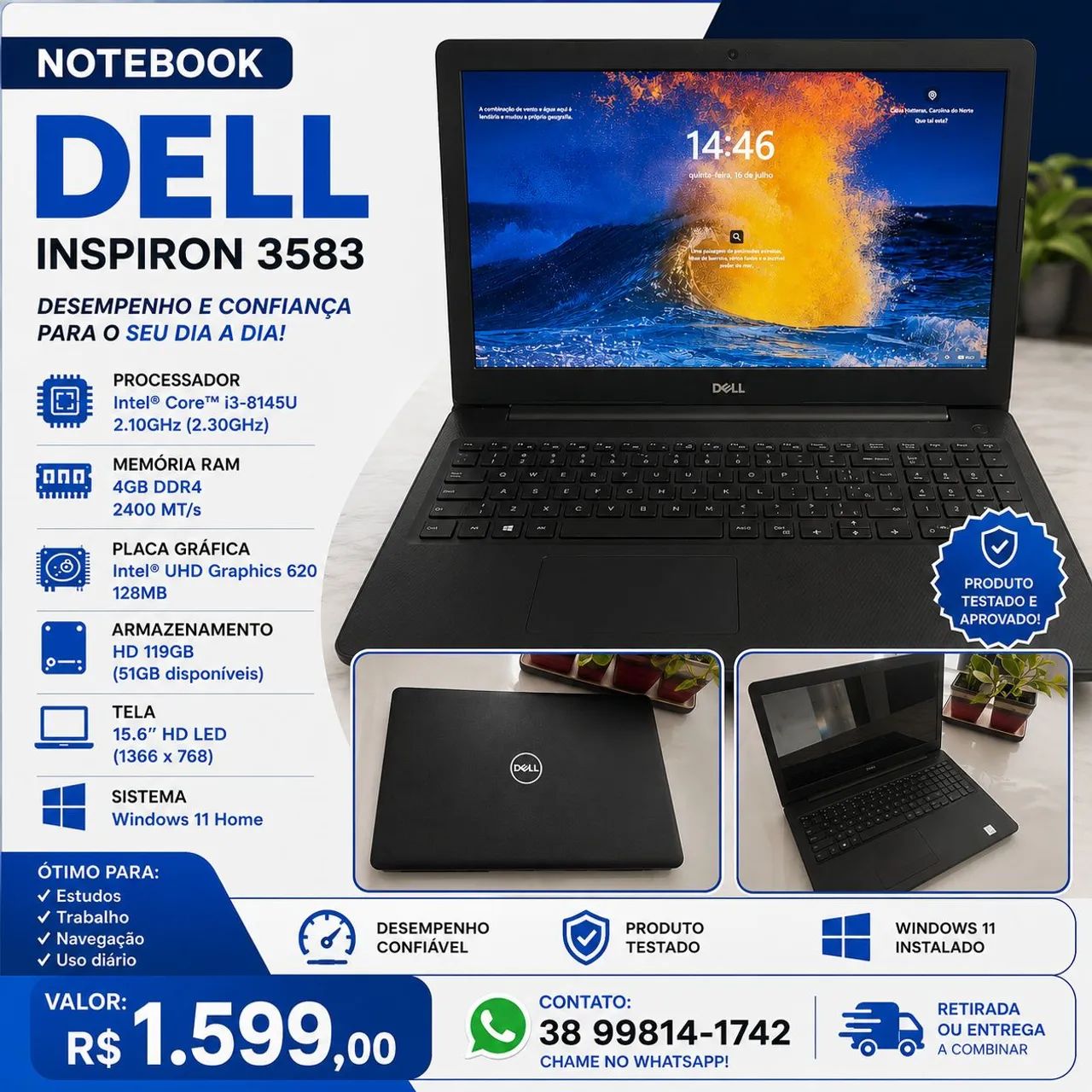 Notebook Dell Inspiron 3583