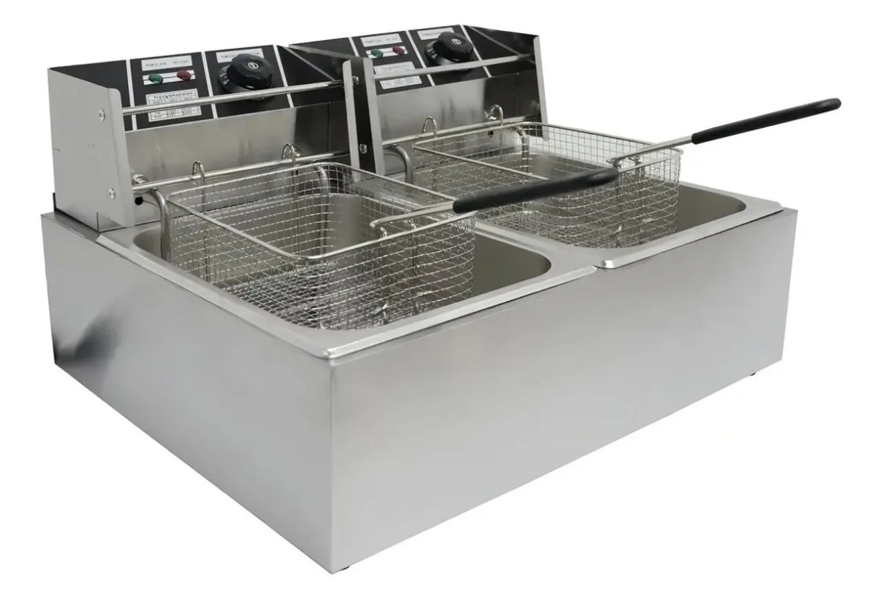 Fritadeira elétrica 12L aço inox fast máquinas ZL  - Foto 3
