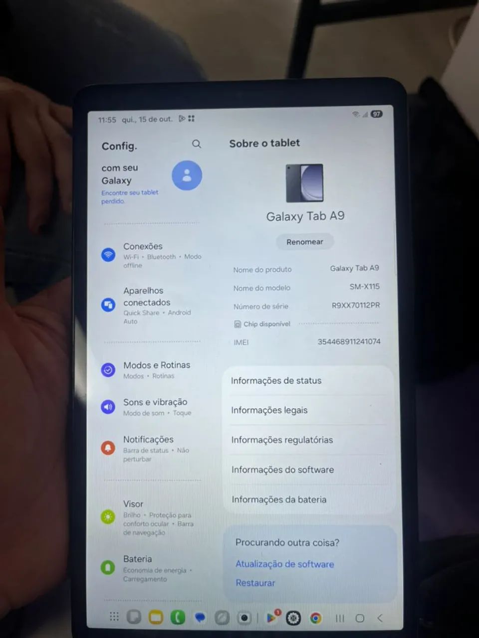 Samsung Tablet a tab 9