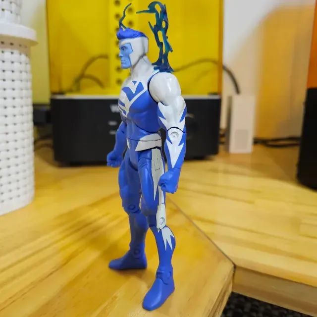 superman eletric blue dc universe classics dcu elétrico azul boneco figura mattel - Foto 5