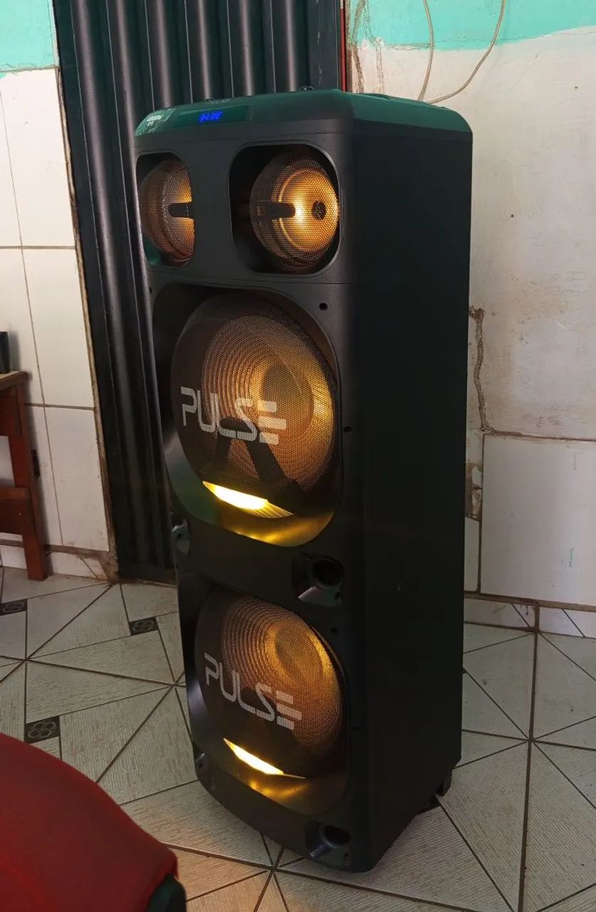 Caixa de som super torre pulse PS1000, potência 4000W RMS.  - Foto 4