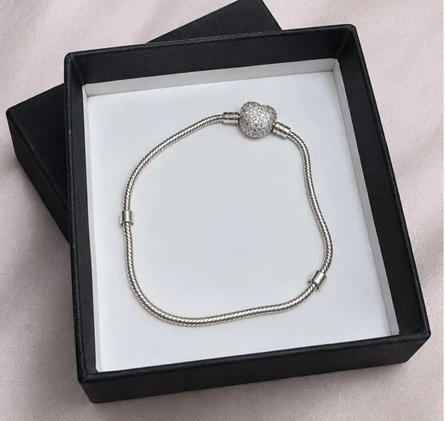 Pulseira pandora com fecho de coração - Foto 4