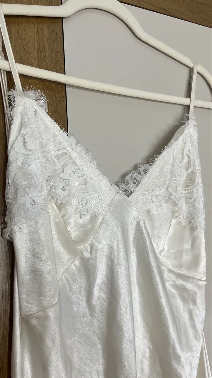 Vestido cetim branco  - Foto 4