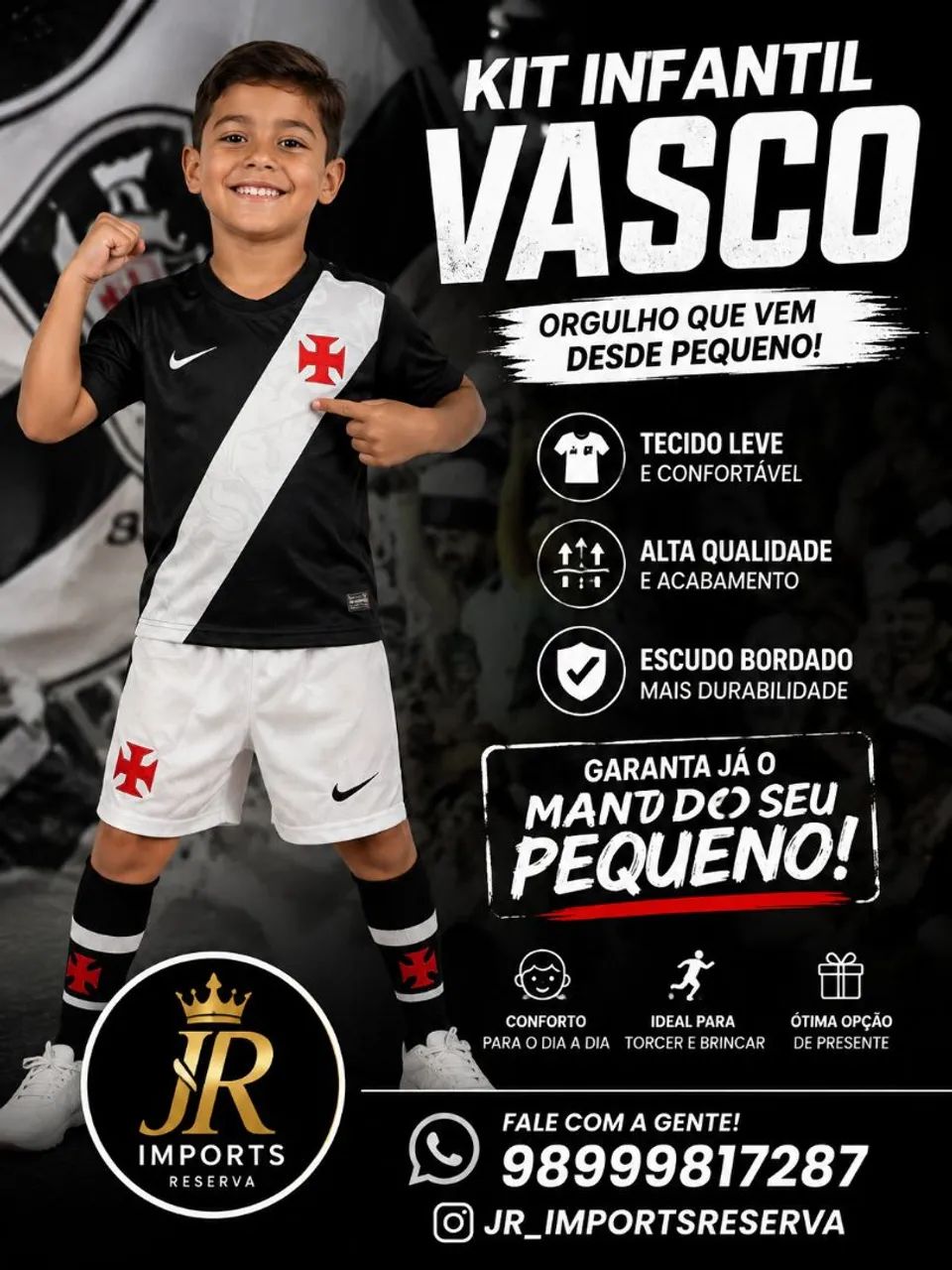 Kit infantil do Vasco 2026