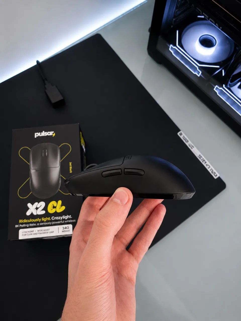 Mouse Pulsar X2 Crazylight Mini 8k + Caixa - Foto 2