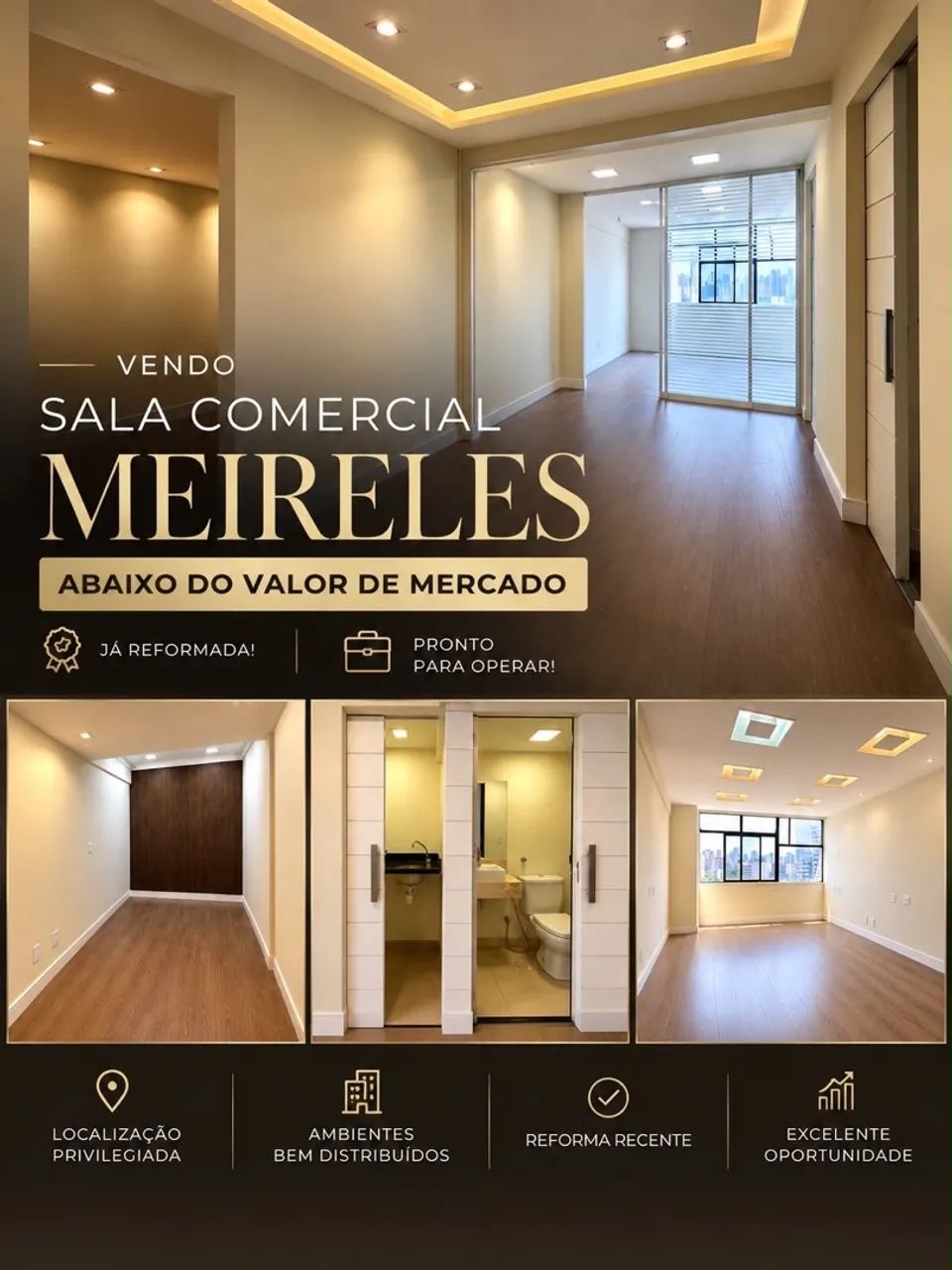 Sala comercial Meireles 