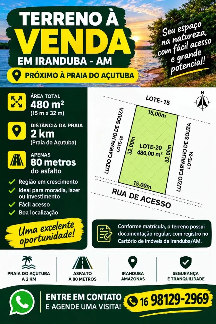 Lote na chácara Açutuba!!!