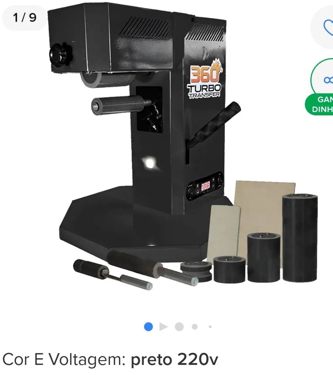Turbo transfer 360g Pouco uso - Foto 2