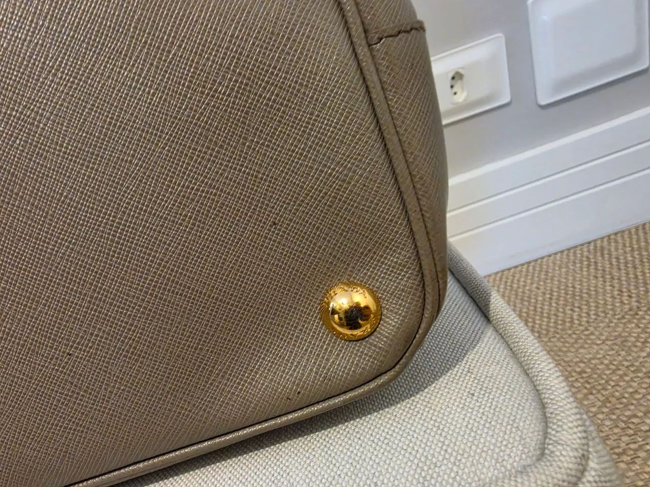Bolsa Prada saffiano Lux double zip grande - Foto 4