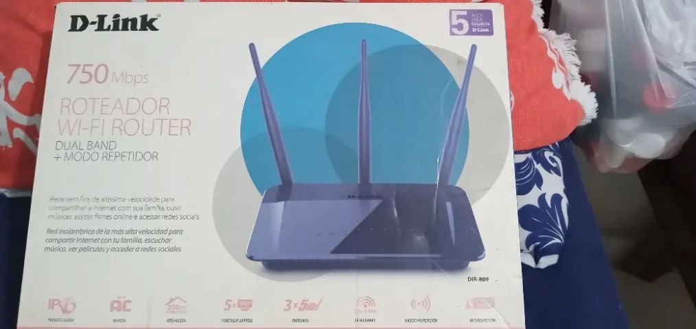 Roteador D-Link DIR-809 AC750 - Dual Band - Perfeito Estado - Foto 6