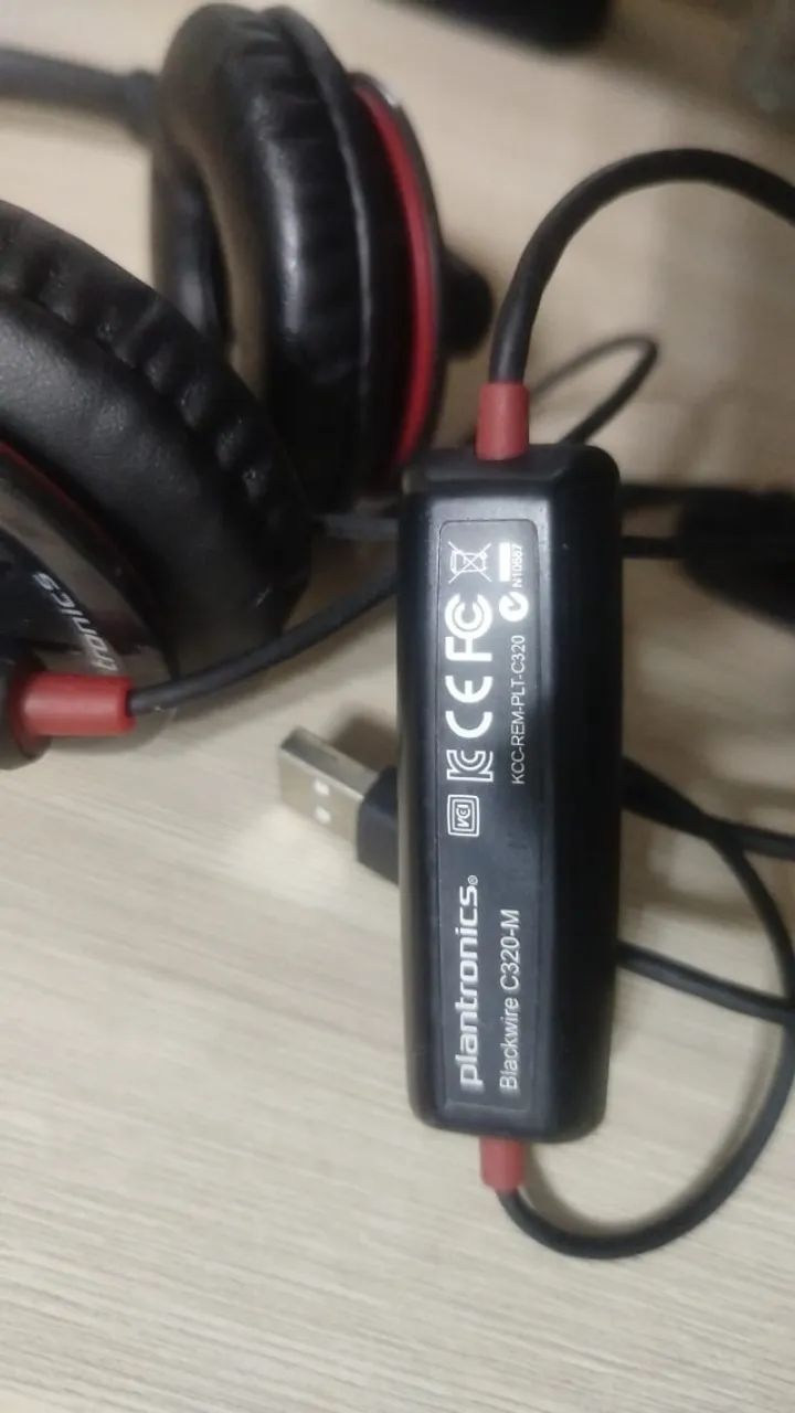 Plantronics C320 Headset Blackwire - NOVO  - Foto 4