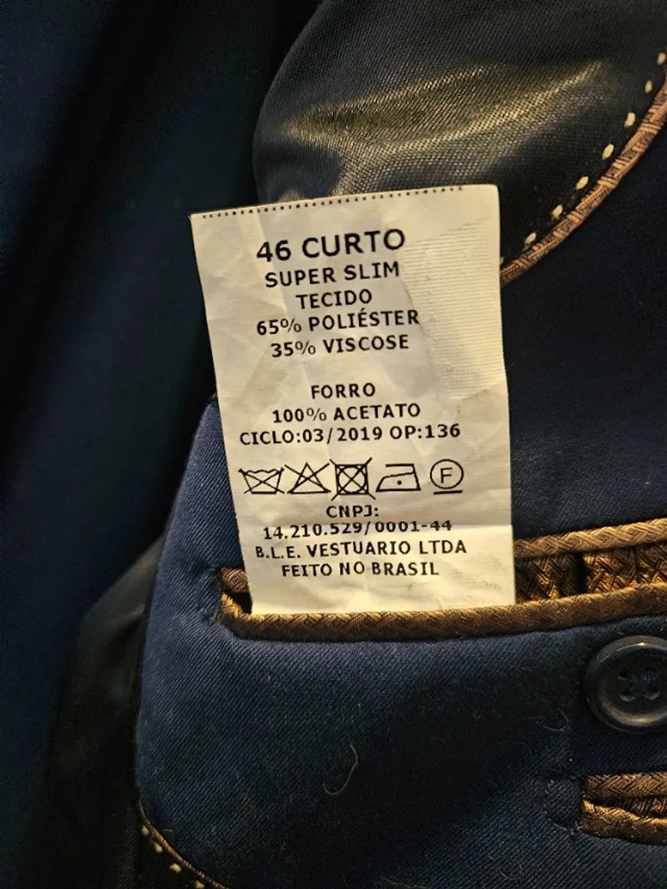 Terno Mazzini Super Slim (excelente estado) - Foto 4