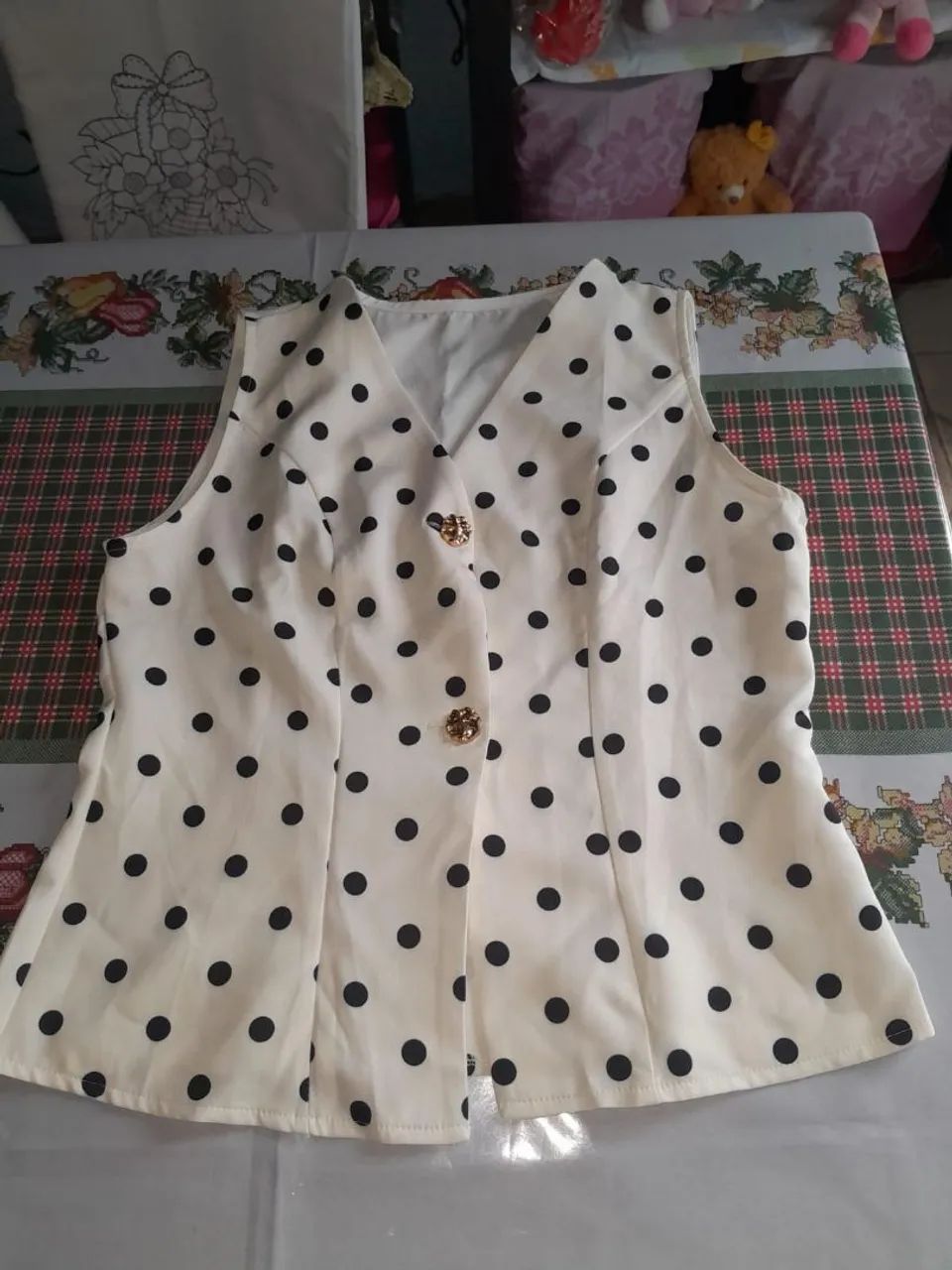 Conjunto de blusa e short social