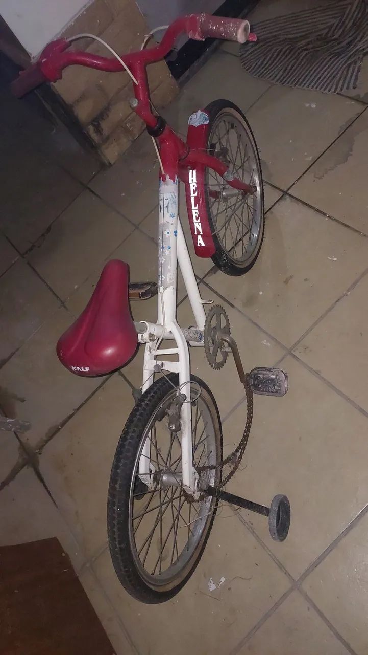 Bicicleta para retirada de peças 