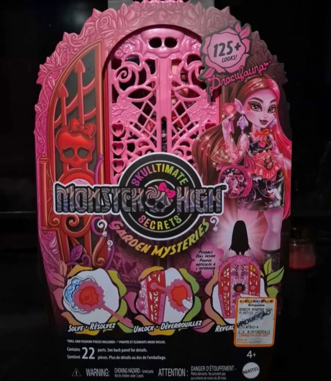 Monster High Draculaura Skulltimate Secrets 5 com Acessórios e Roupas