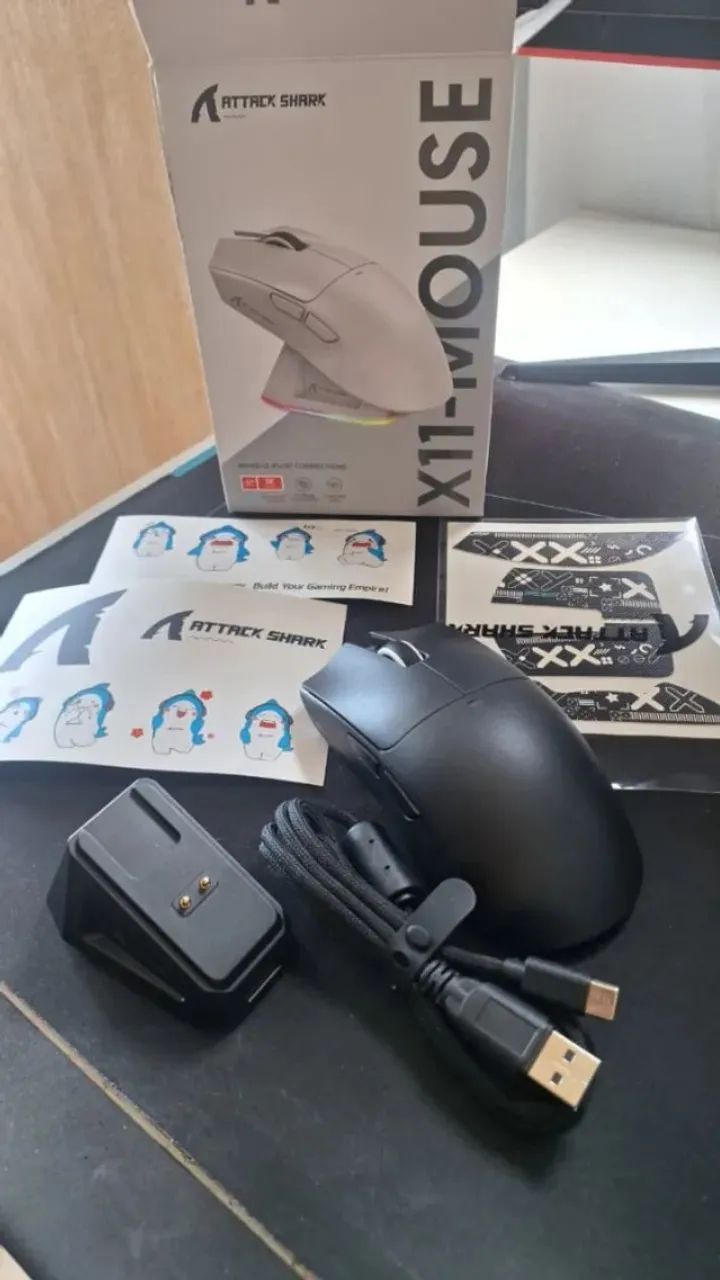 Attack Shark X11 com Dock de Carregamento - Mouse Novo Original - Entregamos  - Foto 2
