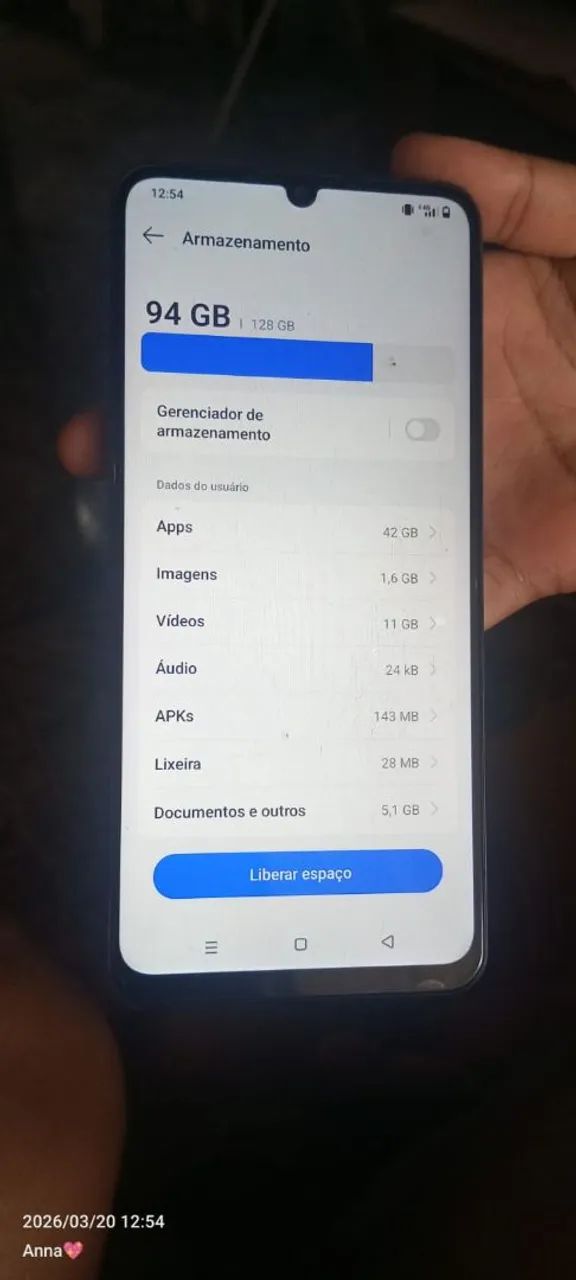 Vendo celular note 60 bateria 100% armazenamento bom e sem nenhum rachado  - Foto 3