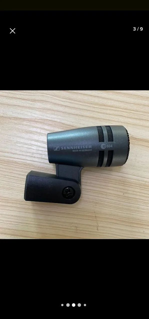 Microfone dinâmico cardióide Sennheiser e604 - Instrumentos