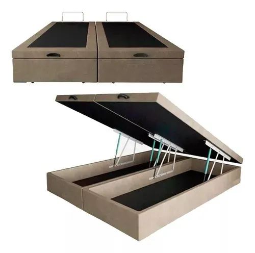 cama box bau bipartido queen size 