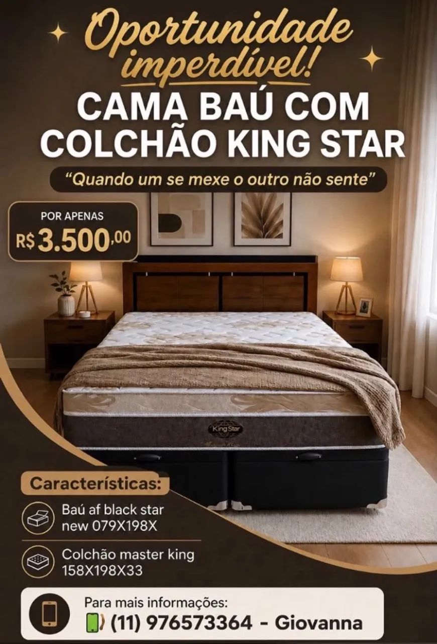 Cama baú queen