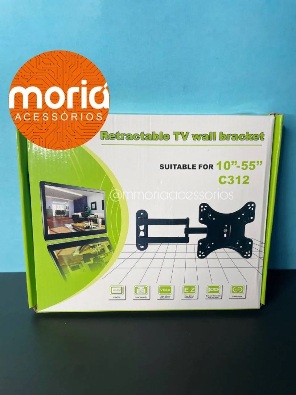 Suporte para Tv Articulado Retrátil 10" a 55" Wall Bracket C312