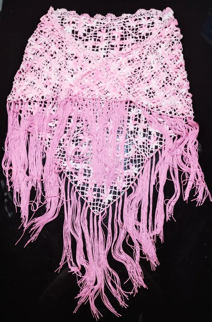 Xale de renda de bilro