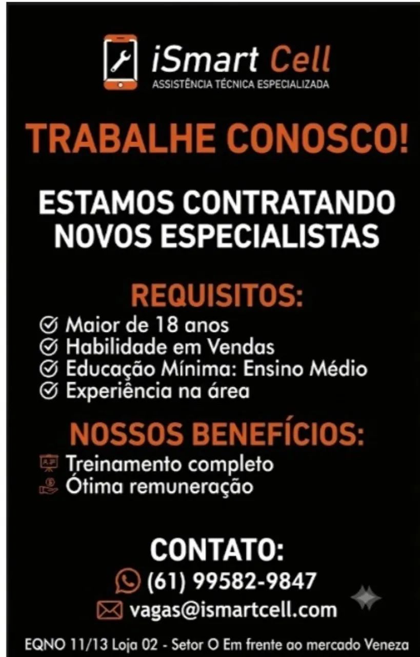 Vaga para Assistência Técnica de Celular 1