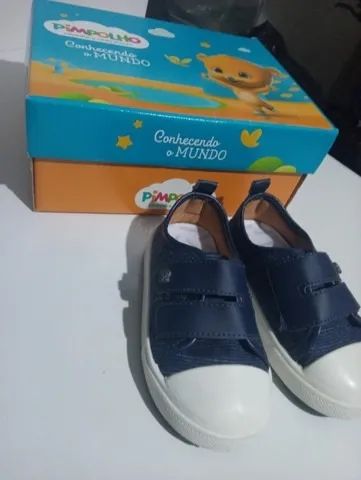 tênis novo infantil pimpolho azul marinho 