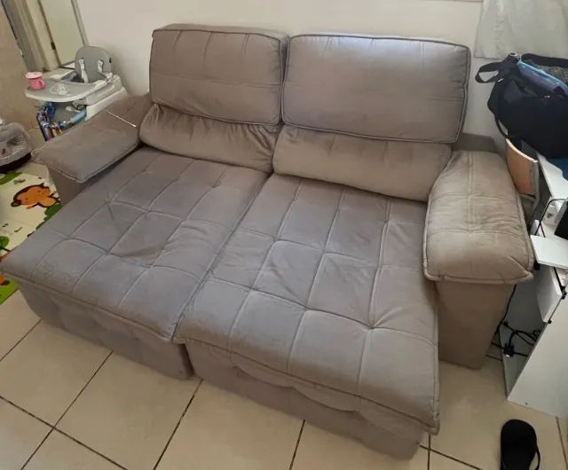 Sofá 3 lugares retrátil  - Foto 3