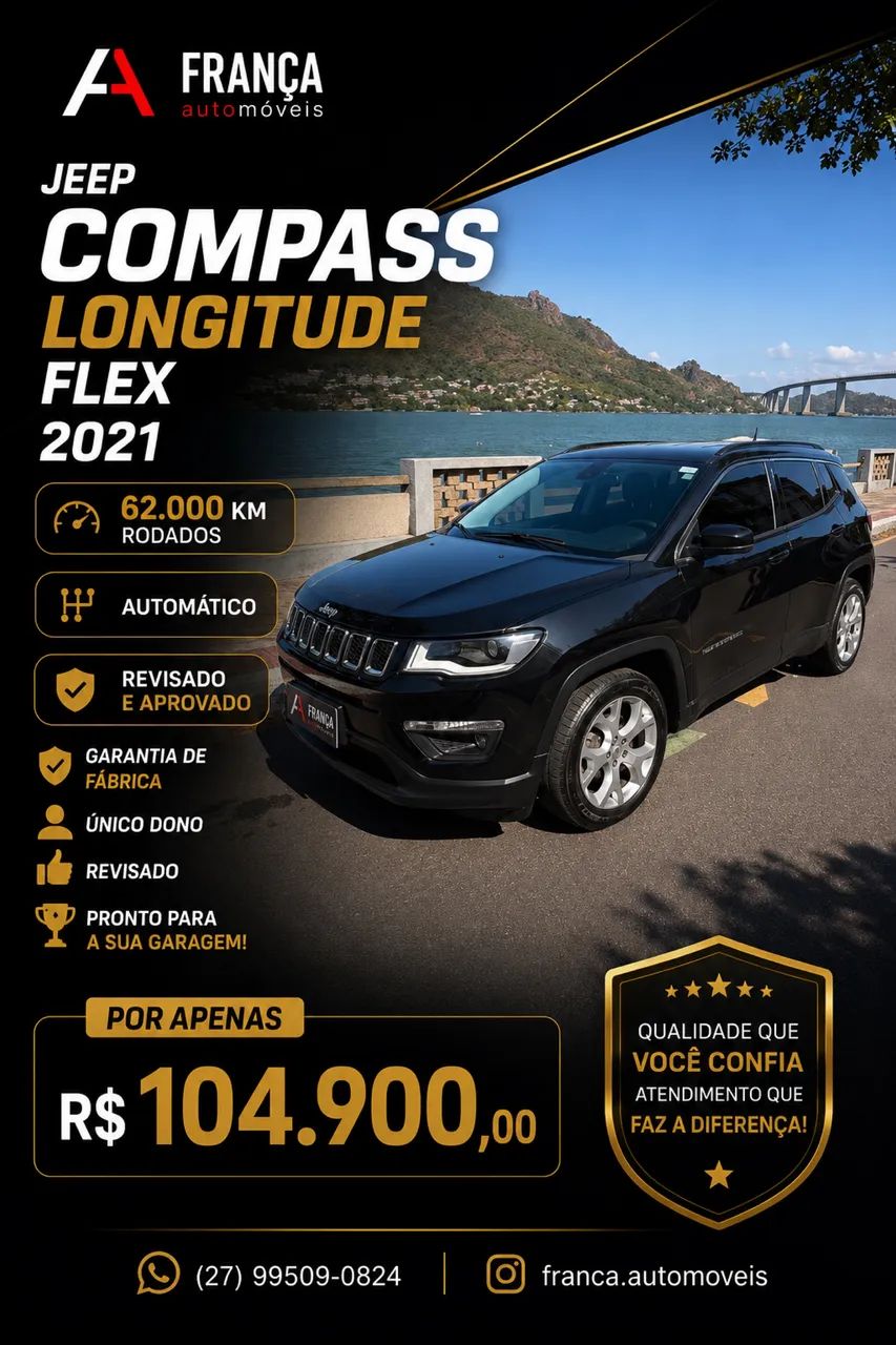 Jeep Compass COMPASS LONGITUDE 2.0 4x2 Flex 16V Aut. 2021