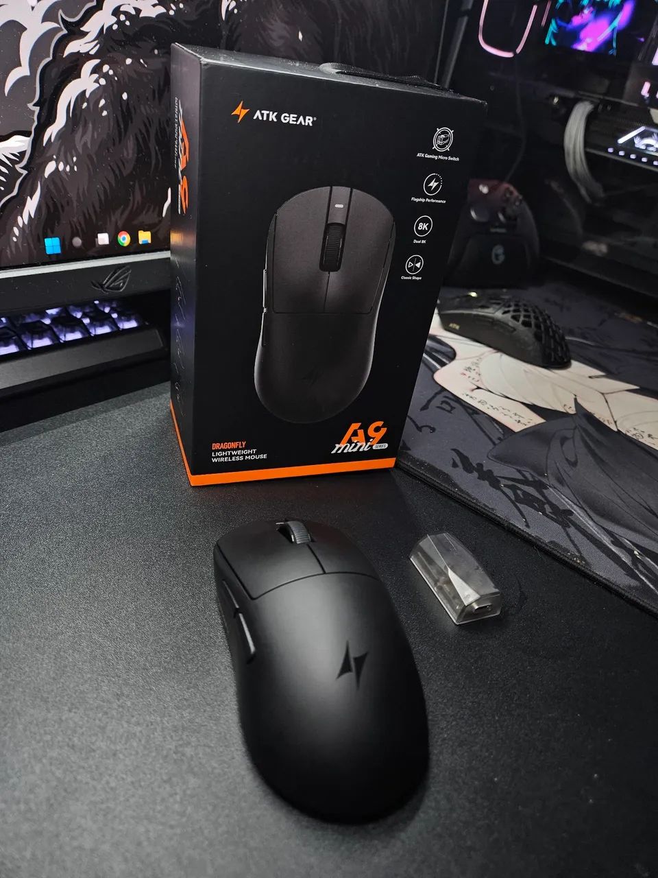 Mouse ATK A9 Mini Ultimate+ pixart 3955 Master Lançamento 