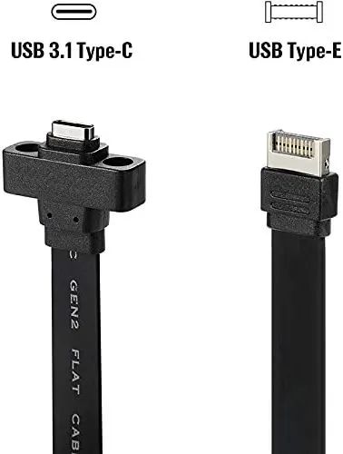 Cabo De Extensão Usb 3.1 Do Painel Frontal E Para C - Foto 3