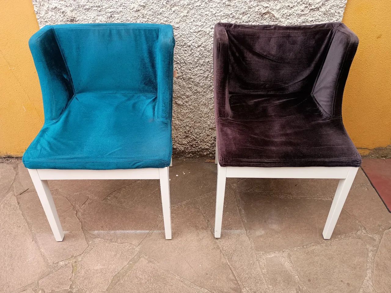 Par de cadeiras estofadas, com entrega grátis em Caxias.