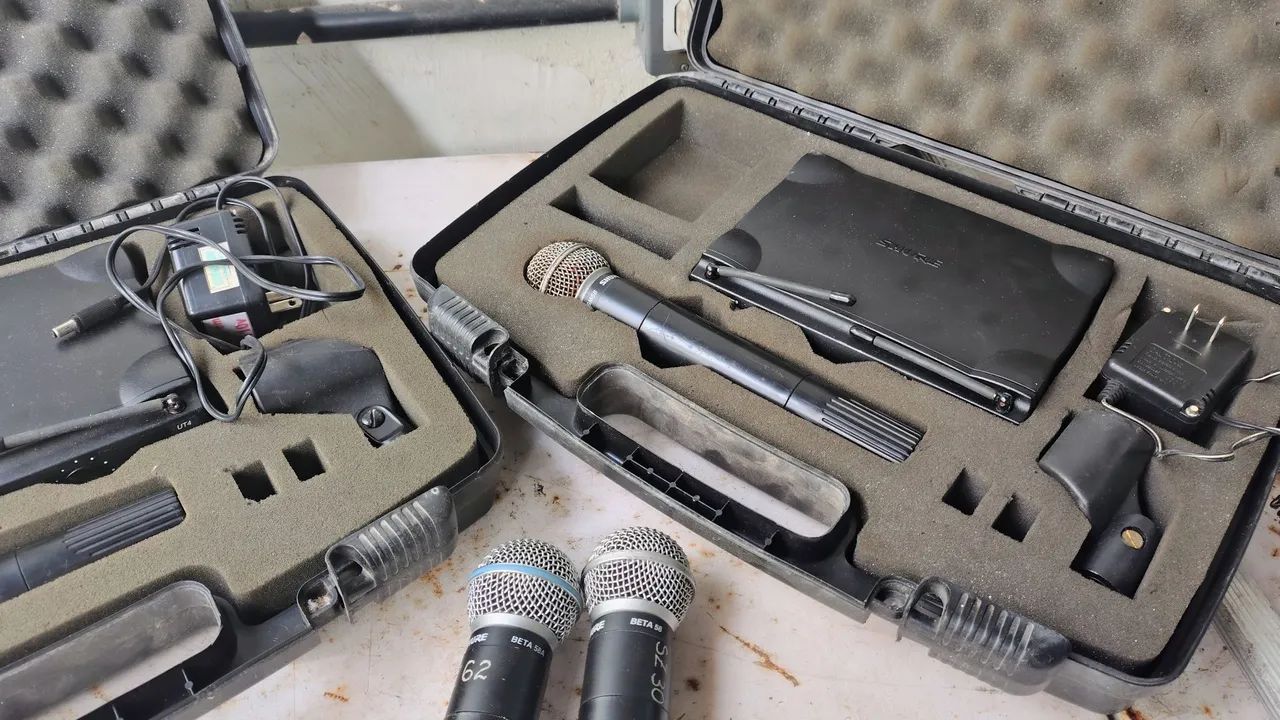 Microfone Shure sem fio UHF SM58 Beta - Foto 5