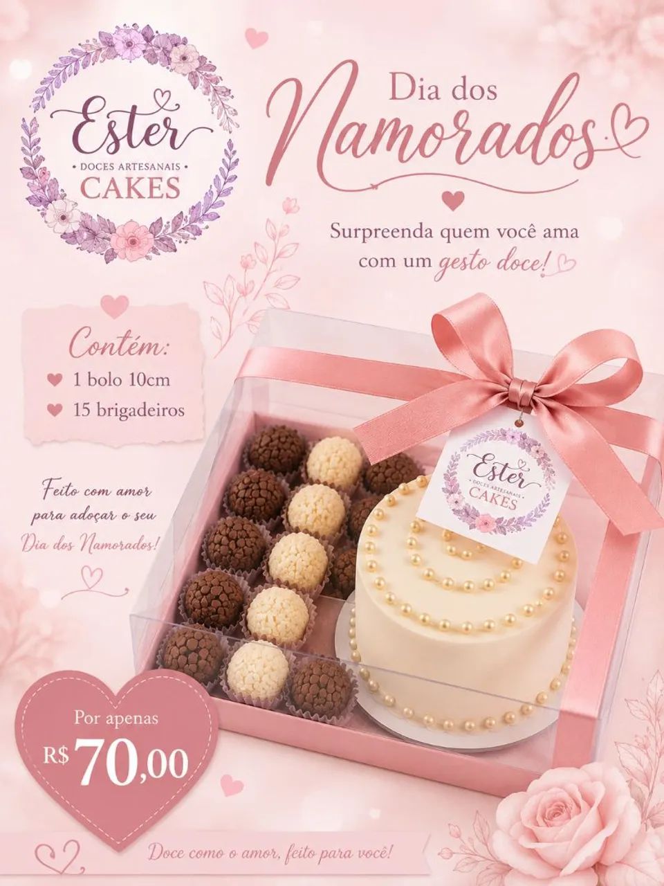 Trabalho com bolos,salgados e doces 