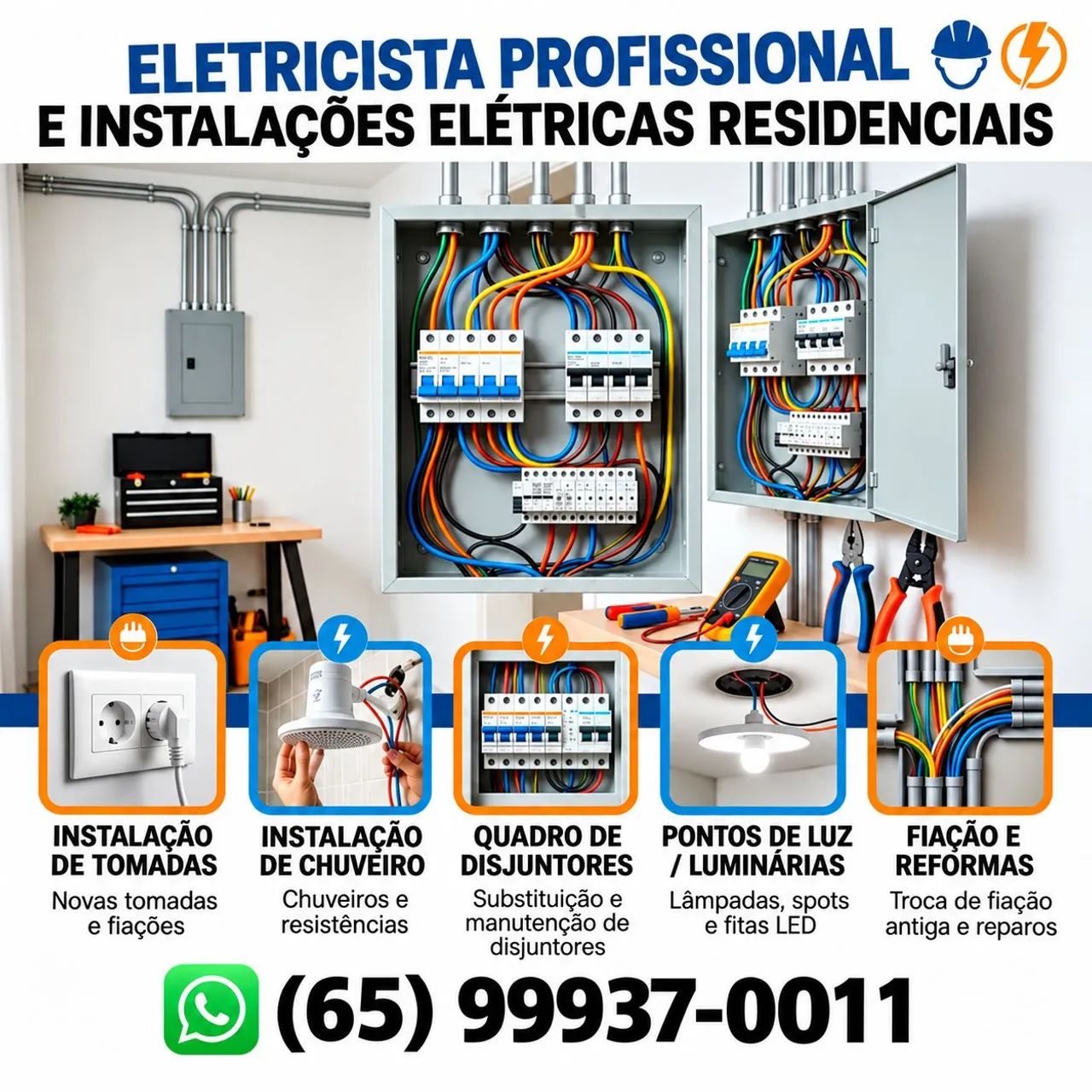 Eletricista predial.