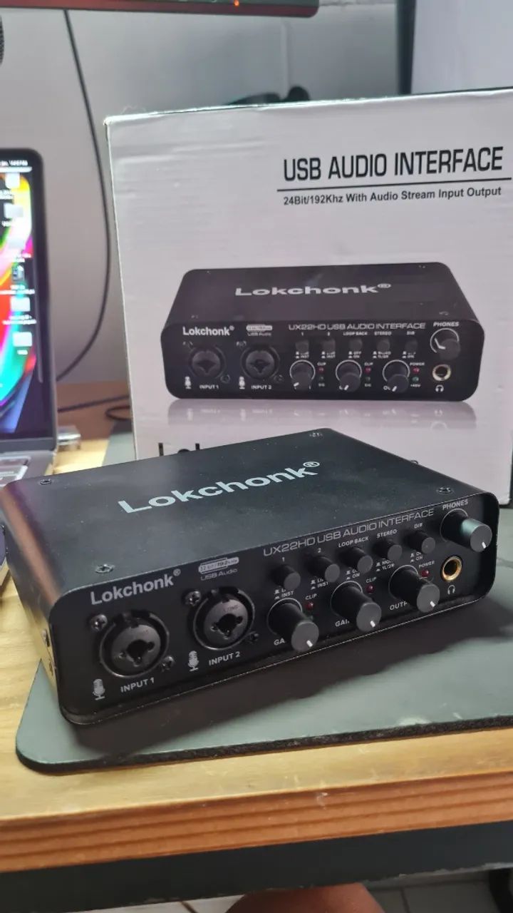 Interface De Áudio Lokchonk Ux22hd 2 Canais - Ac2928