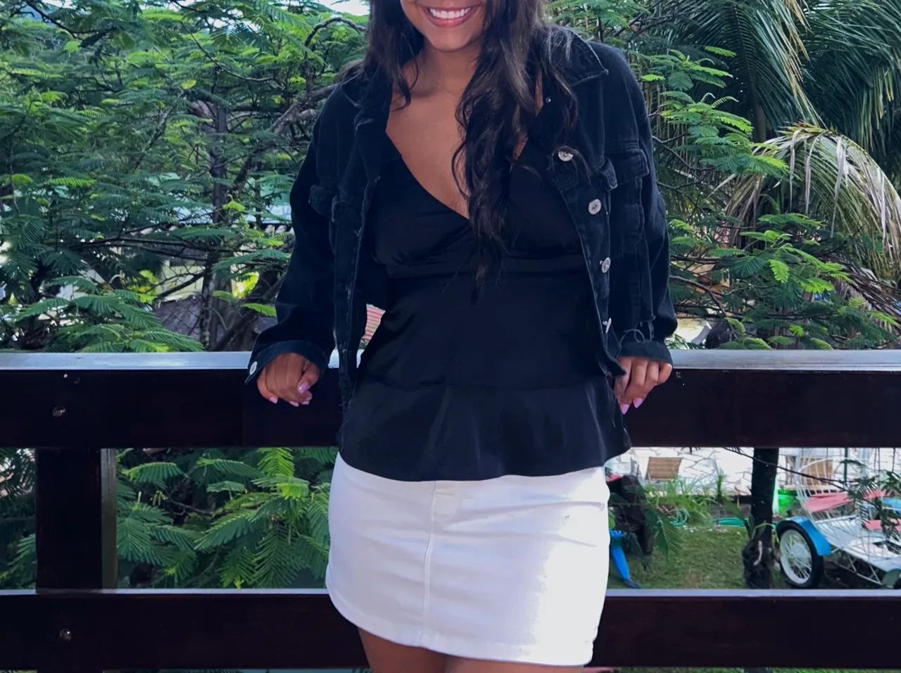 Jaqueta Jeans Preta