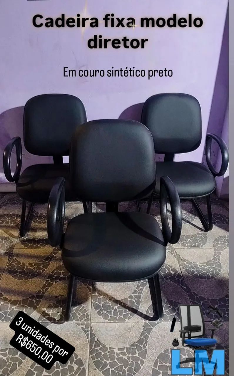 Cadeira de escritório diretor fixa - Foto 2