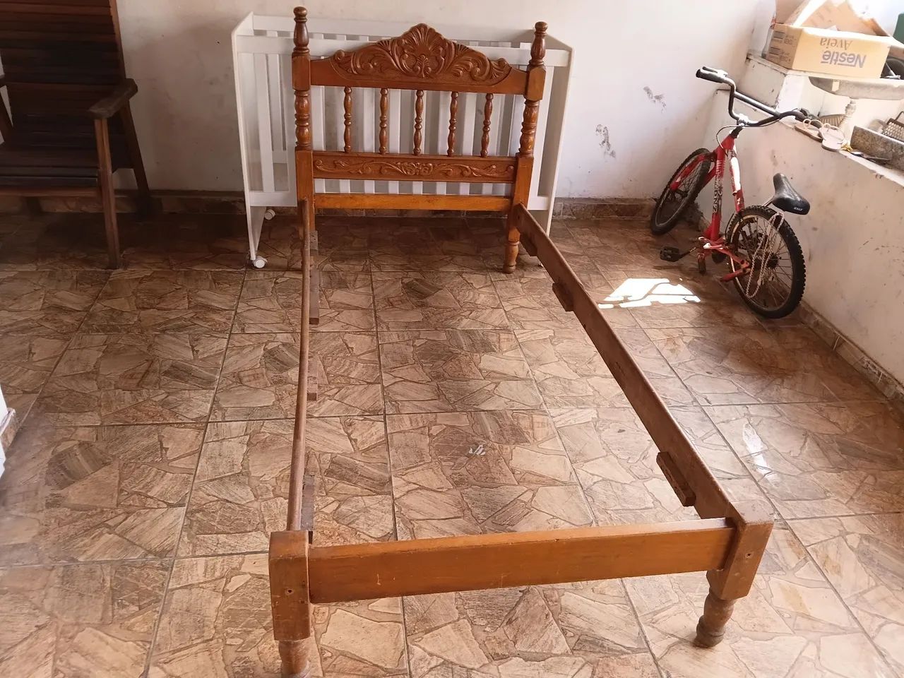 cama solteiro madeira  - Foto 4