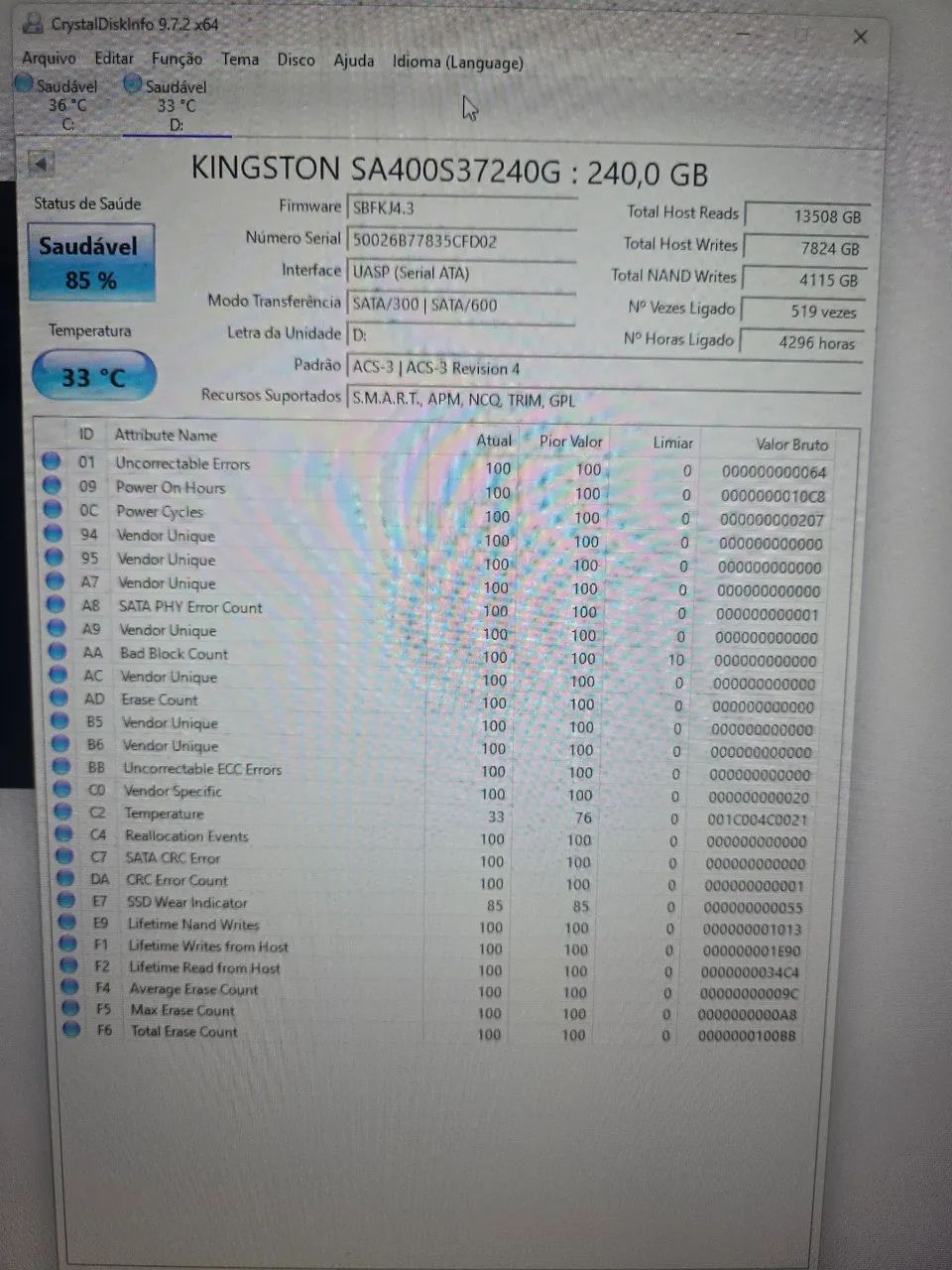 SSD 240GB KINGSTON - Foto 3