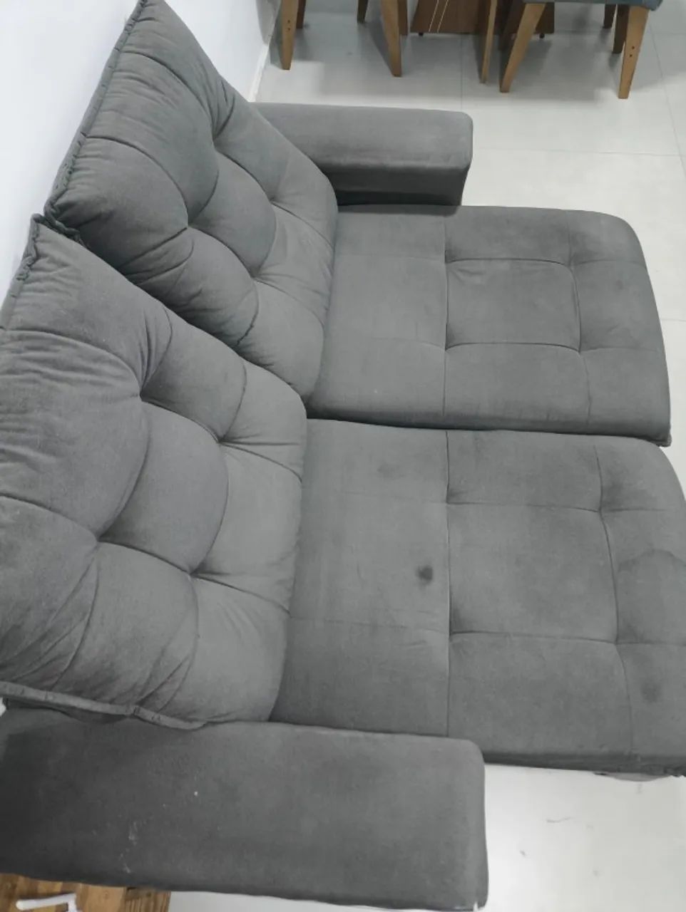Sofá retrátil tecido suede 2,10 x 1,30m - Foto 3