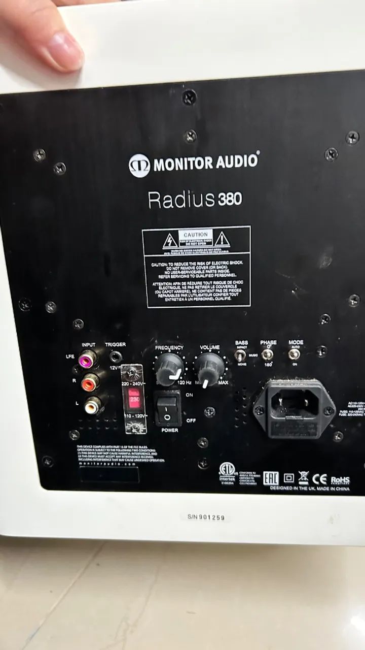 Monitor áudio RADIUS 380 - Foto 5