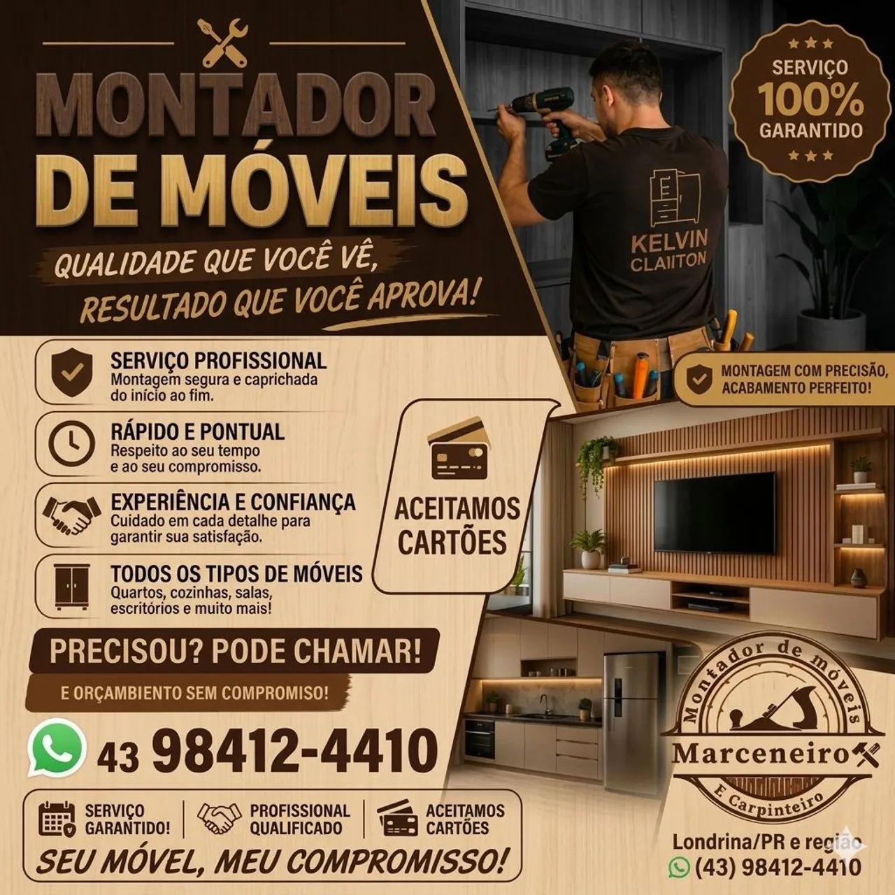 Montador de móveis profissional 