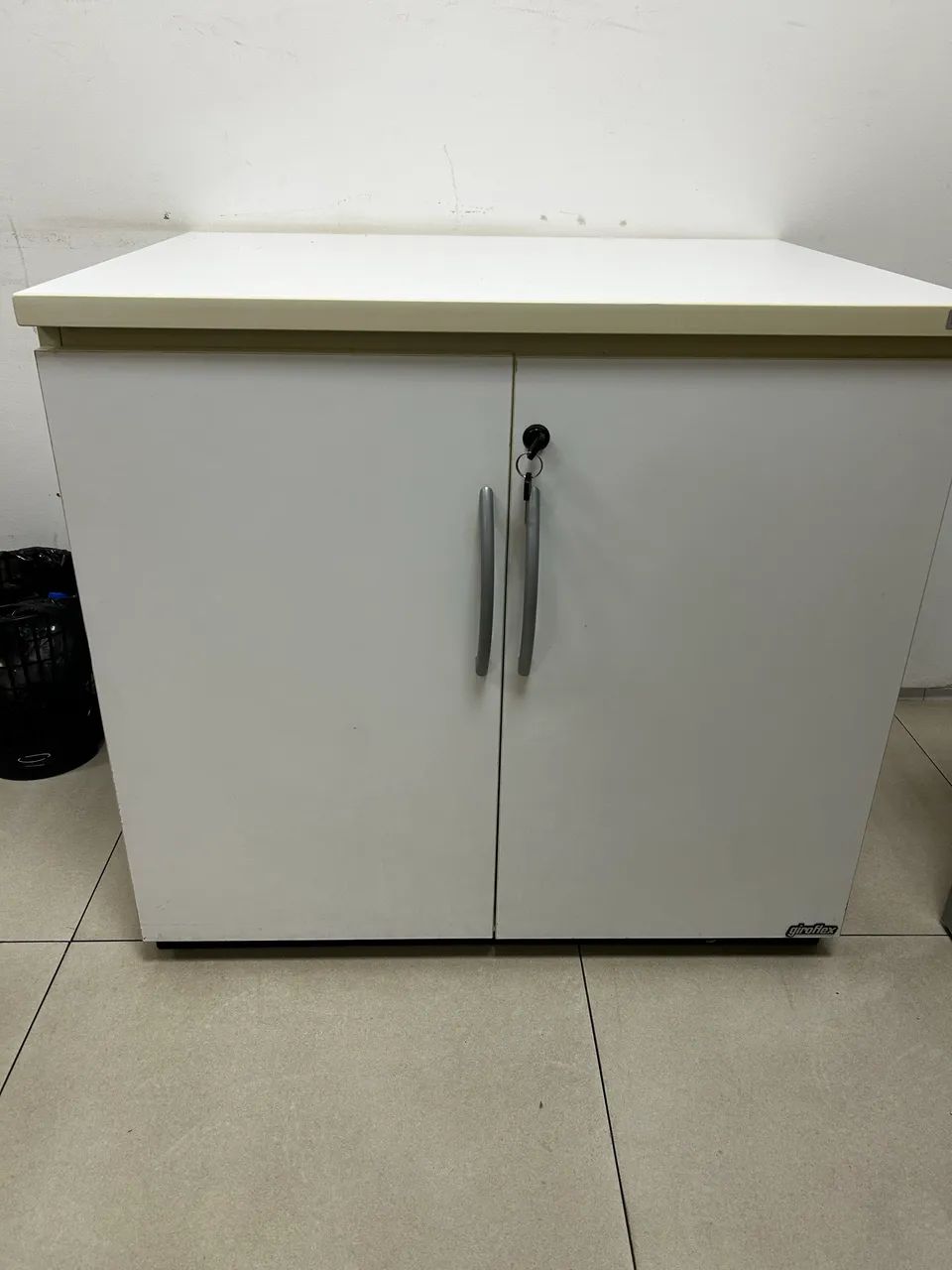 Low Office Cabinet with Lock - Excellent Condition