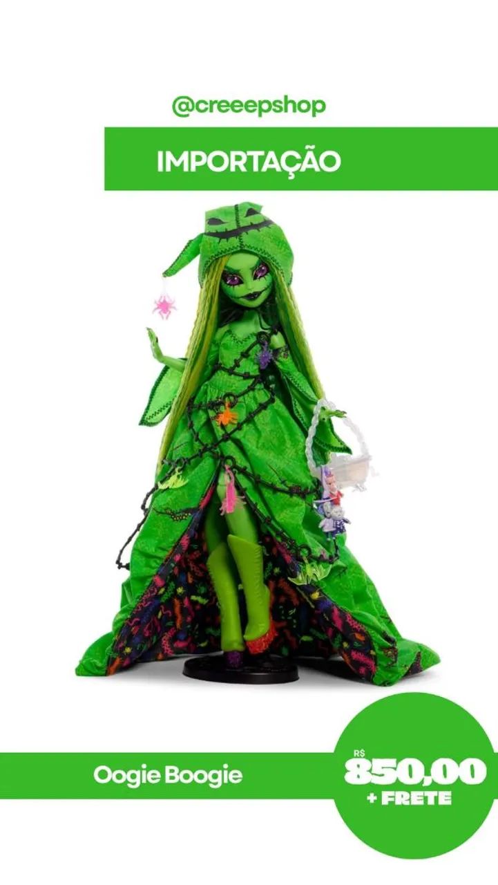 oogie boogie skullector para importação monster high