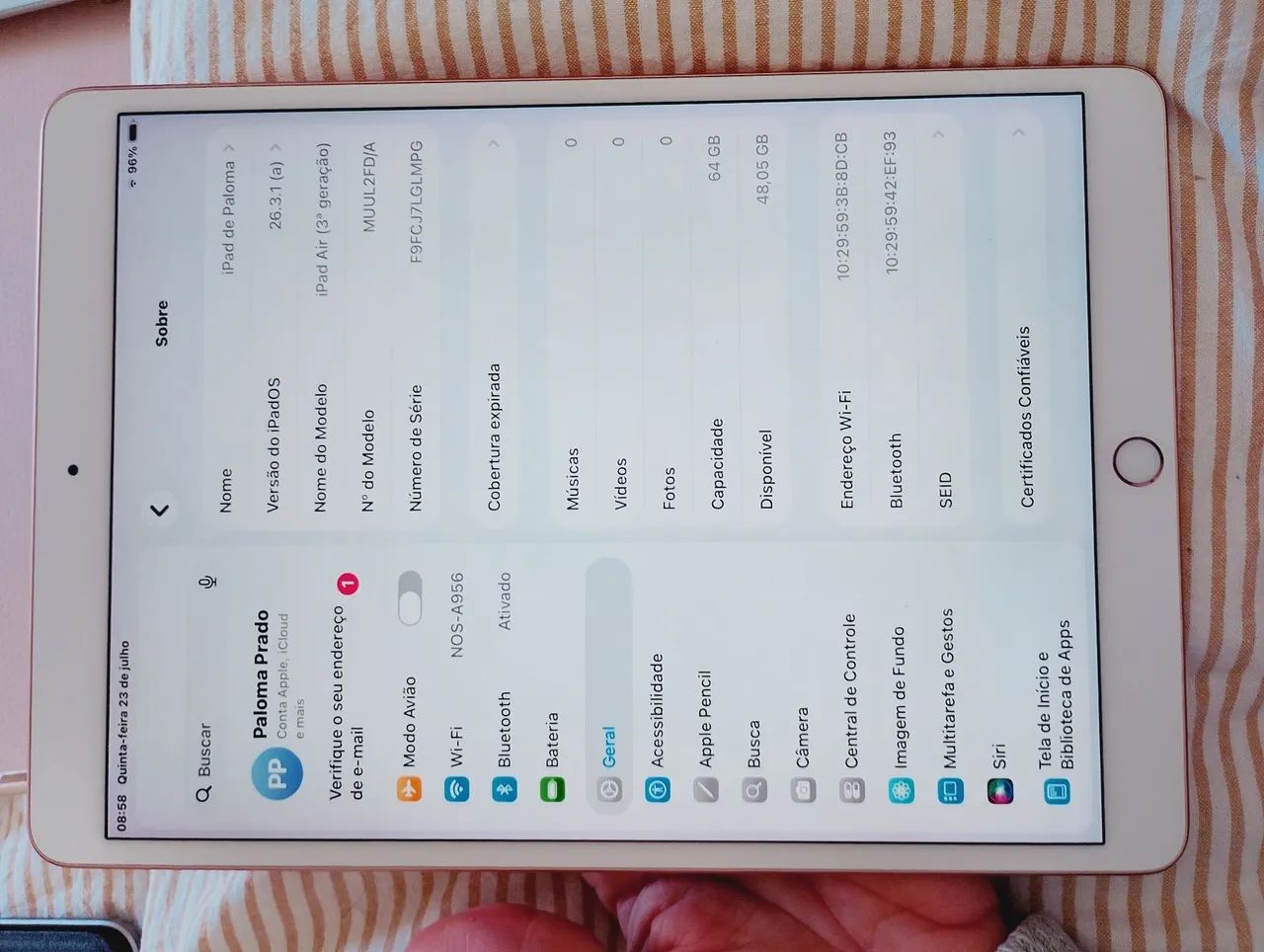 iPad Rosa 3 geração 64g - Foto 2