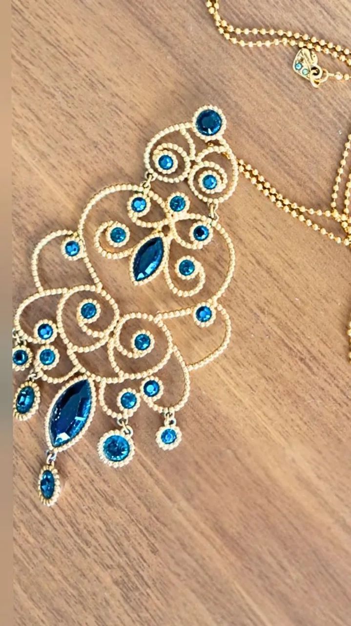 Colar e Pingente Swarovski -Tiana - Original