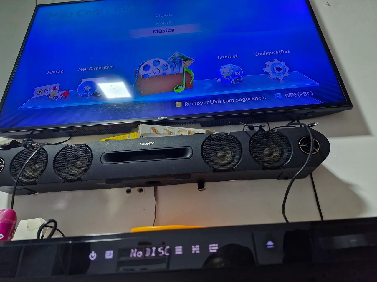 Blu-ray home theater 1000wrms leia a descrição  - Foto 4